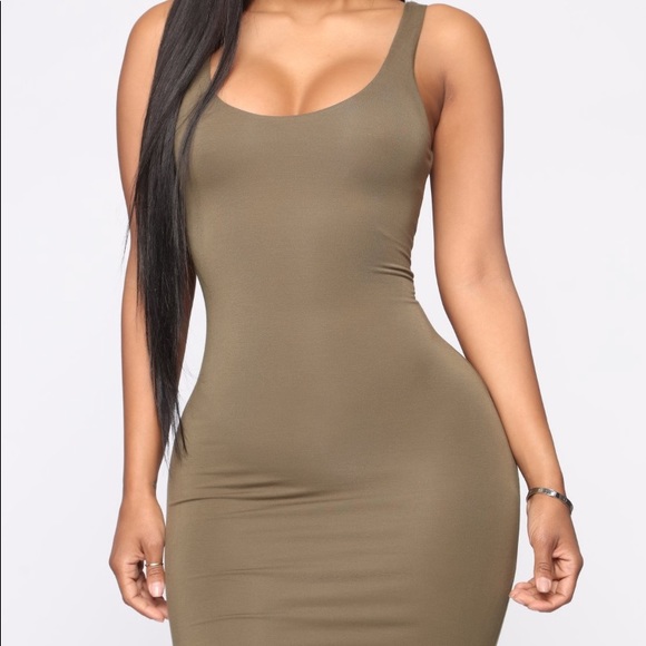 Green Midi Dress - Picture 2 of 3